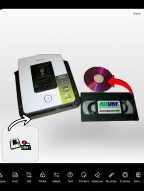 Sony White and Black Multi-Function Disc Recorder 288 No Cable.